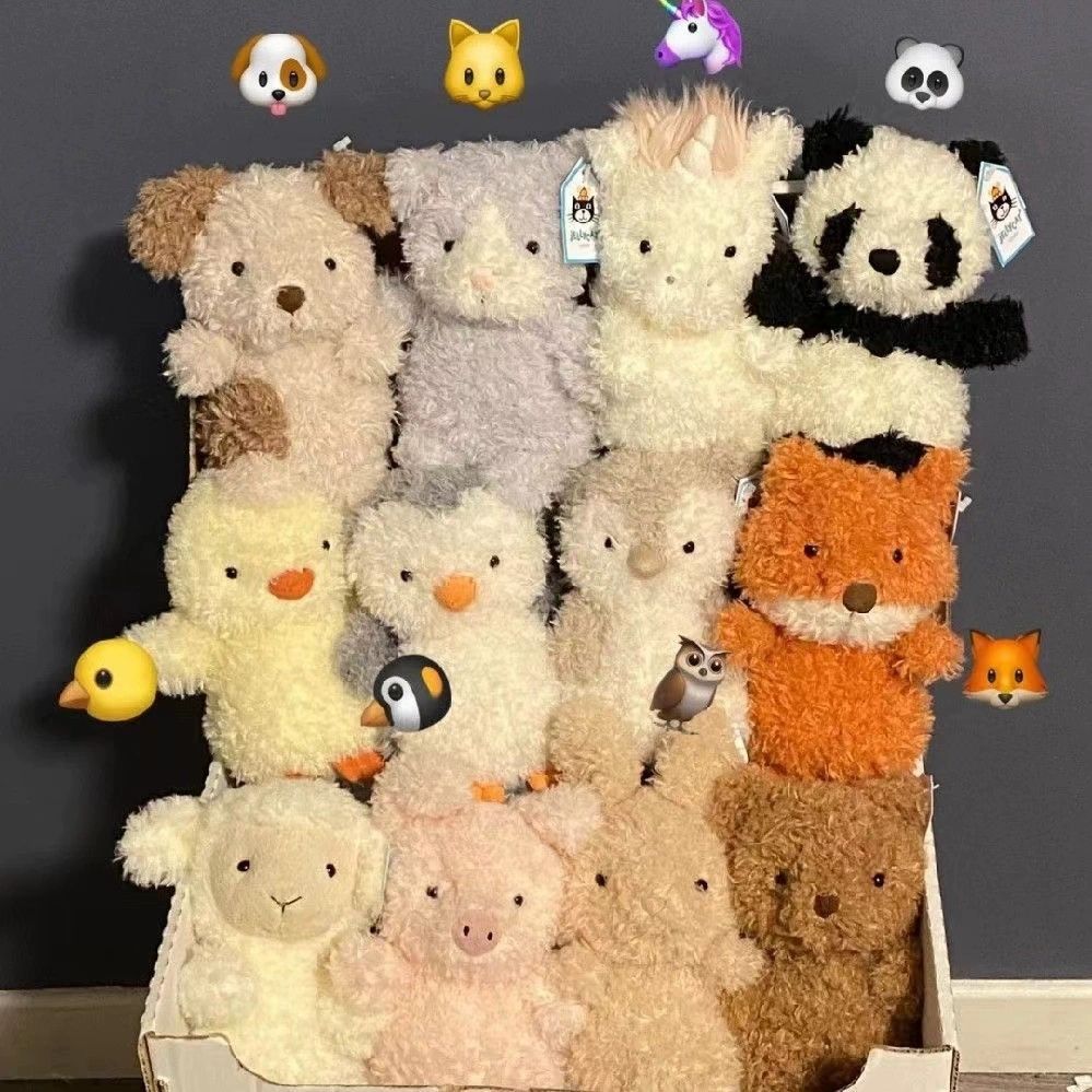 British Little Curly Little Animal Doll Pig Doll Plush Toy Children's 8-inch Grabber Doll Wedding Birthday Holiday Gift Cute