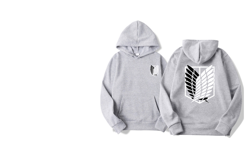 Leisure young handsome travel foreign trade new fashion leisure hooded sweater day diffuse wind spot printed European and American style