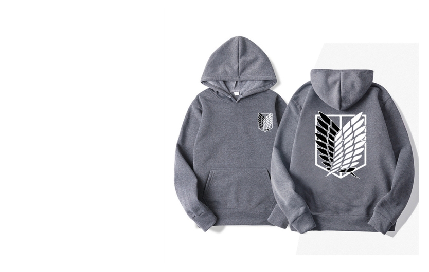 Leisure young handsome travel foreign trade new fashion leisure hooded sweater day diffuse wind spot printed European and American style