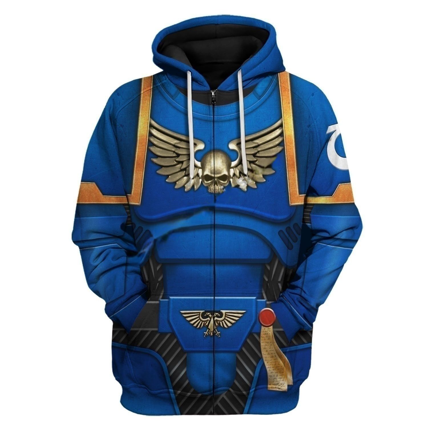 Warhammer 40K Warhammer Men's 3D Digital Printing cos Extreme Warrior Young Handsome Travel Fashion Leisure Hooded Sweater Day Style European and American Style