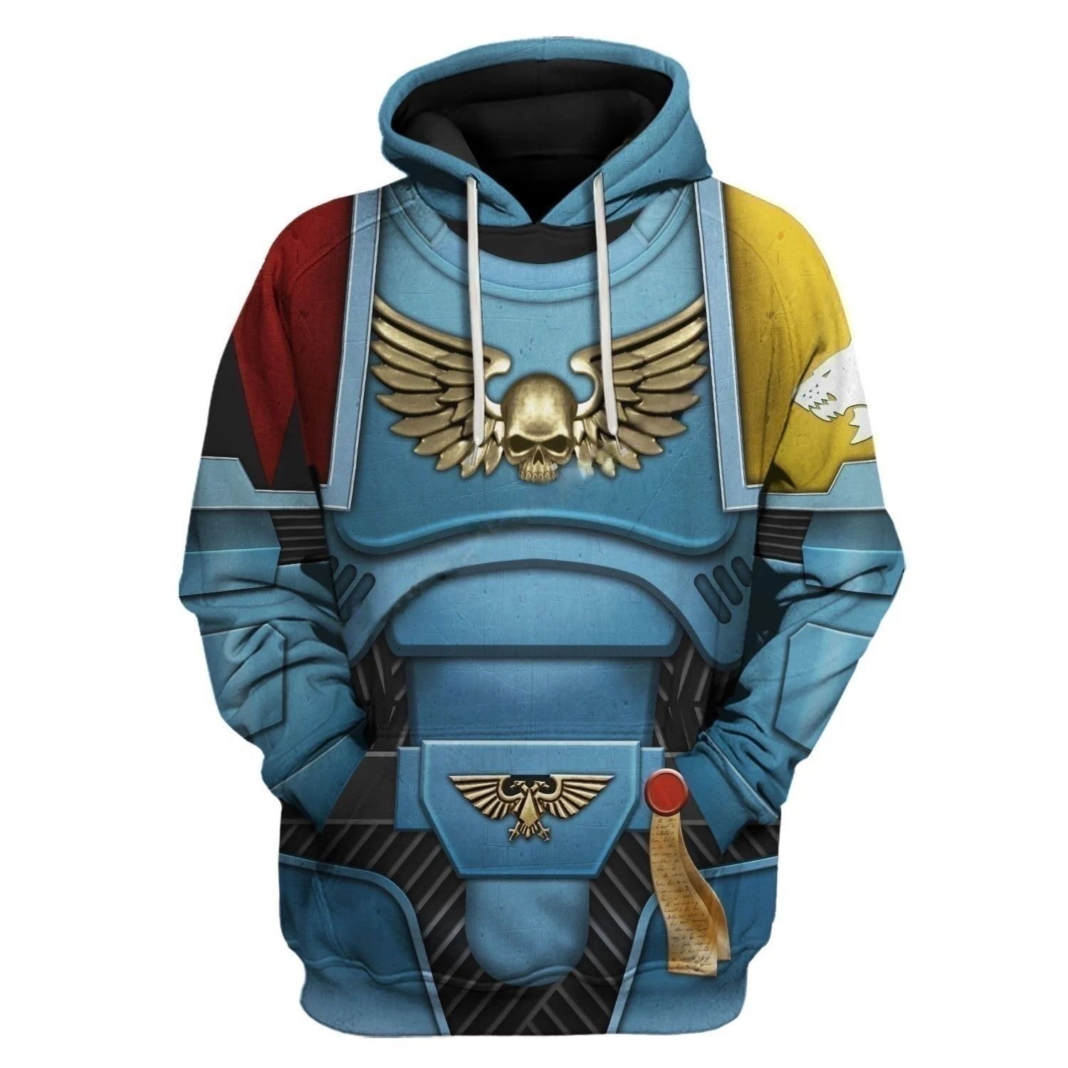 Warhammer 40K Warhammer Men's 3D Digital Printing cos Extreme Warrior Young Handsome Travel Fashion Leisure Hooded Sweater Day Style European and American Style
