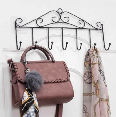 Multipurpose Over The Door Hanger With Hooks | MaxHold - Heavy-Duty, Space-Saving Organizer for Kitchen & Bathroom - Versatile and Easy to Install, Perfect for Towels, Utensils, and Accessories