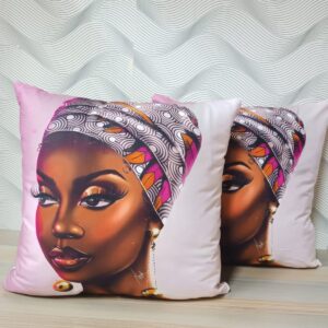 African-Inspired Luxury Artiscic Beautiful Throw Pillow Cover – 45x45cm For Bedroombed  or Living Room Sofa