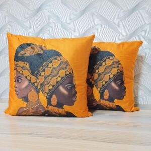 African-Inspired Luxury Artiscic Beautiful Throw Pillow Cover – 45x45cm For Bedroombed  or Living Room Sofa