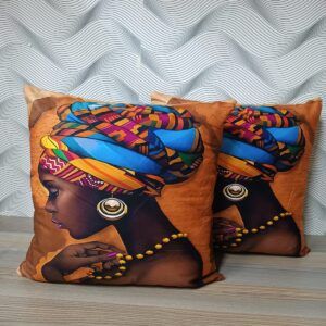 African-Inspired Luxury Artiscic Beautiful Throw Pillow Cover – 45x45cm For Bedroombed  or Living Room Sofa