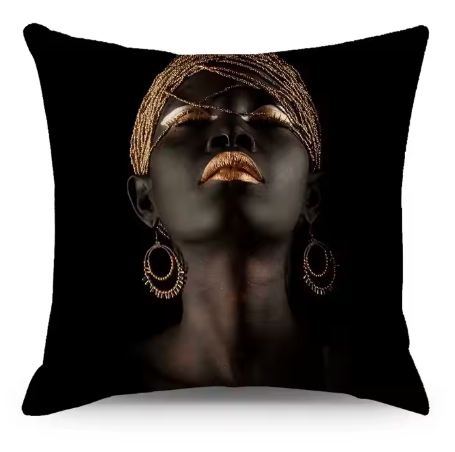 African-Inspired Luxury Artiscic Beautiful Throw Pillow Cover – 45x45cm For Bedroombed  or Living Room Sofa