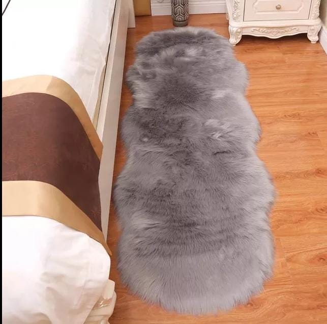 Fluffy faux fur dashboard/bedside Mat design-Fluffy Coarse Wool Carpet, Suitable for Bedroom Floor, Sofa Cushion, Living Room Bedside Carpet