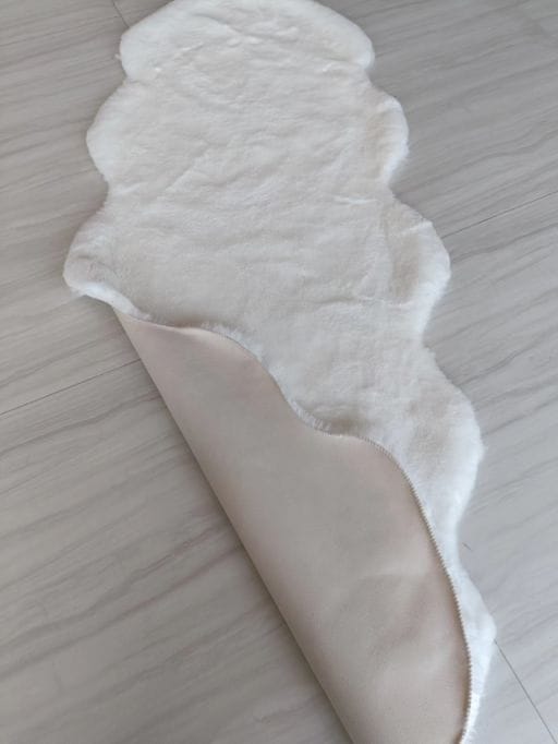 Ultra Soft Rabbit Fur Rug – Luxury Fluffy Bedside Carpet, Non-Slip, Stylish Home Décor Mat