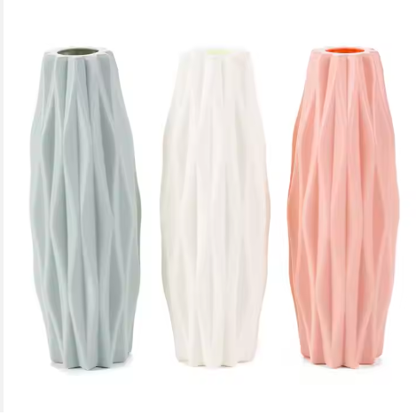 Home Decorative Plastic Nordic Vase Flower Arrangements Dry Wet Flower Vase For Home Dining Table /Office Table (No Flower)