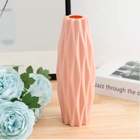 Home Decorative Plastic Nordic Vase Flower Arrangements Dry Wet Flower Vase For Home Dining Table /Office Table (No Flower)