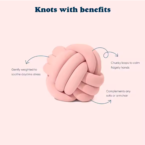 Knotted Ball Pillow for Home Decoration Lamb Plush Pillow Sofa Pillow Cushion Soft Plush Nordic Knot Pillow – Handmade & Cozy