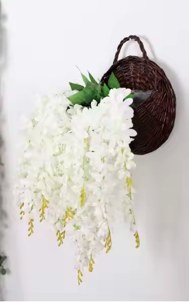 Artificial Silk Wisteria Flower Hanging Wisteria Vine Flower Silk Wisteria Garland – Artificial Hanging Flowers