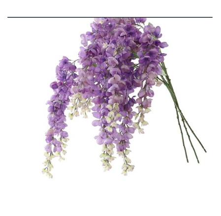 Artificial Silk Wisteria Flower Hanging Wisteria Vine Flower Silk Wisteria Garland – Artificial Hanging Flowers