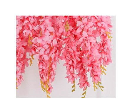 Artificial Silk Wisteria Flower Hanging Wisteria Vine Flower Silk Wisteria Garland – Artificial Hanging Flowers