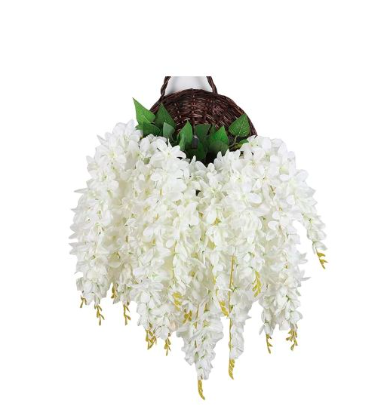 Artificial Silk Wisteria Flower Hanging Wisteria Vine Flower Silk Wisteria Garland – Artificial Hanging Flowers