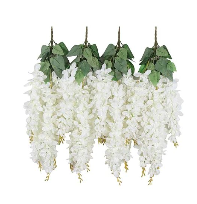 Artificial Silk Wisteria Flower Hanging Wisteria Vine Flower Silk Wisteria Garland – Artificial Hanging Flowers