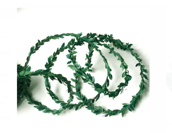 7.5  Metres Long Artificial Wisteria Vine Garland Artificial Leaf Garland Plants Vine Fake Foliage Faux Greenery Garland Vine for for Wedding Home Table Decor