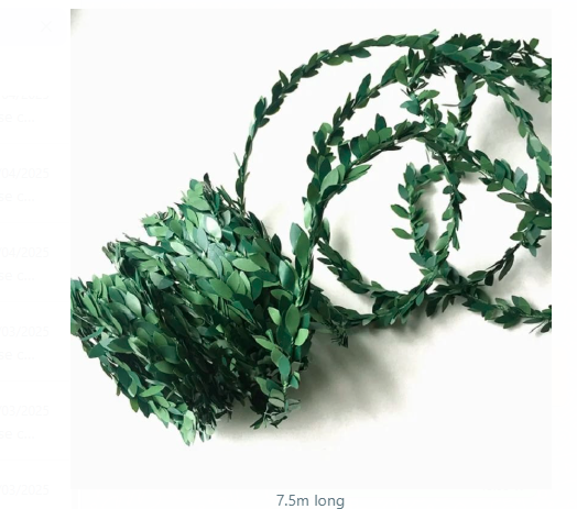 7.5  Metres Long Artificial Wisteria Vine Garland Artificial Leaf Garland Plants Vine Fake Foliage Faux Greenery Garland Vine for for Wedding Home Table Decor