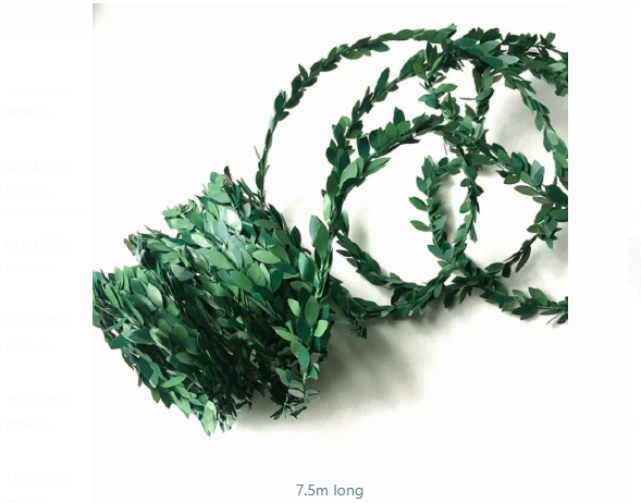 7.5  Metres Long Artificial Wisteria Vine Garland Artificial Leaf Garland Plants Vine Fake Foliage Faux Greenery Garland Vine for for Wedding Home Table Decor