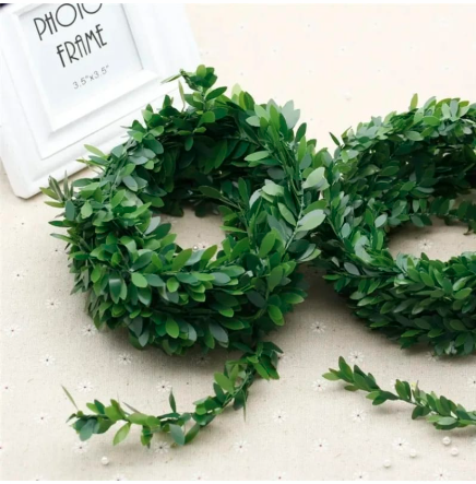 7.5  Metres Long Artificial Wisteria Vine Garland Artificial Leaf Garland Plants Vine Fake Foliage Faux Greenery Garland Vine for for Wedding Home Table Decor