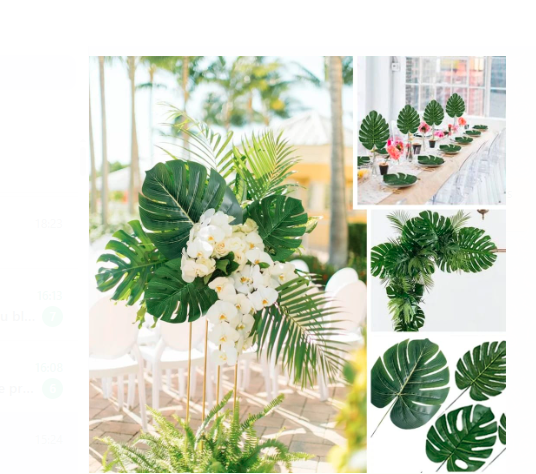 Artificial Monstera leaf- Bring the Tropics Home: Our lifelike artificial monstera leaf transport you straight to a lush jungle paradise