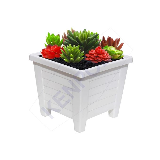 Kenpoly Size1  - One Color Square Planters Flower Pot/ Vase