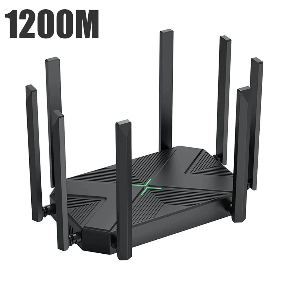 AC1200 WIFI Router 2.4G 5GHz Wireless Gigabit Router Signal Amplifier 8*5dBi High Gain Antennas Network Repeater Wi-Fi Extender