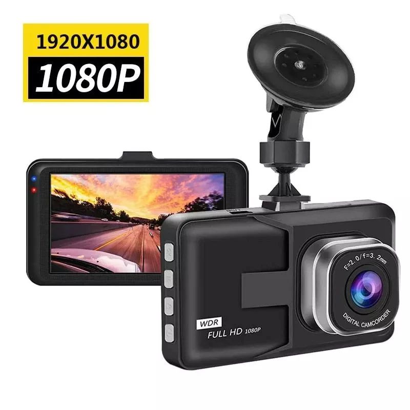 3 Inch Ful HD 1080P Driving Recorder Car DVR Night Camera Loop Recording Parking Monitoring Dashcam Video Registrar