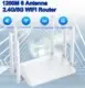 6 Antenna 1200M Wireless Router Enhancer WIFI Repeater External 2.4G 5G Power Signal Booster Hotspot Smoother RJ45 WAN LAN Modem