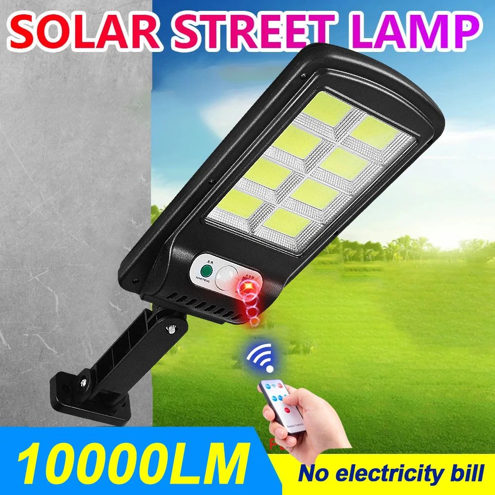 10000LM 8000mAh Solar LED Light Outdoor Motion Sensor Solar Lamps Powerful Solar Light Waterproof Garden Light Wall Street Light