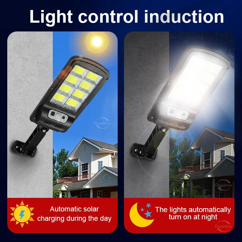 10000LM 8000mAh Solar LED Light Outdoor Motion Sensor Solar Lamps Powerful Solar Light Waterproof Garden Light Wall Street Light