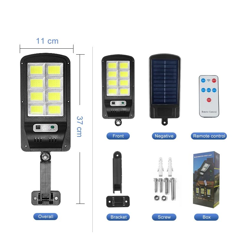 10000LM 8000mAh Solar LED Light Outdoor Motion Sensor Solar Lamps Powerful Solar Light Waterproof Garden Light Wall Street Light