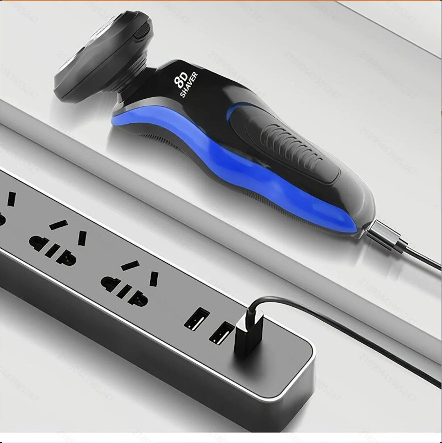 1pc Multifunctional four-in-one electric shaver 4 washable beard shaver rechargeable men's shaver USB rechargeable.