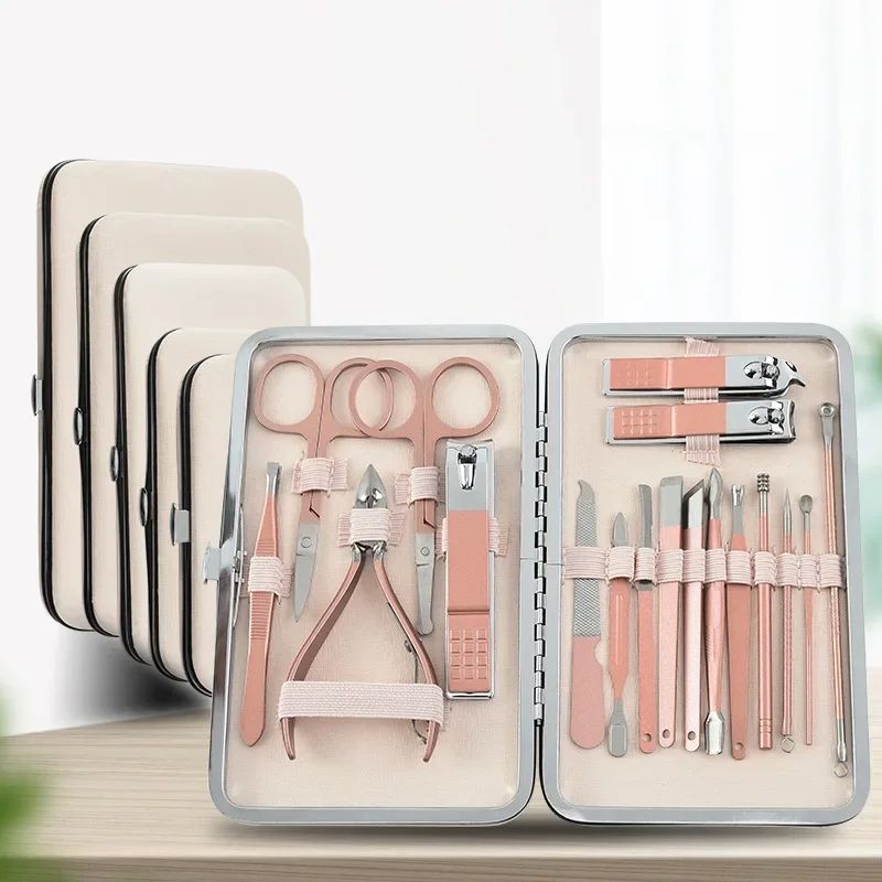 Rose Gold Nail Clippers Set Dead Skin Pliers Nail Cutting Pliers Pedicure Knife Nail Groove Inflammation Manicure Tool