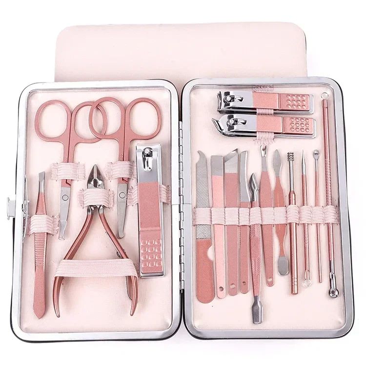Rose Gold Nail Clippers Set Dead Skin Pliers Nail Cutting Pliers Pedicure Knife Nail Groove Inflammation Manicure Tool