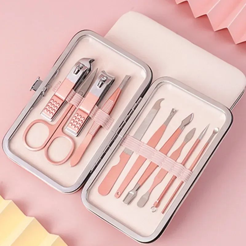 Rose Gold Nail Clippers Set Dead Skin Pliers Nail Cutting Pliers Pedicure Knife Nail Groove Inflammation Manicure Tool