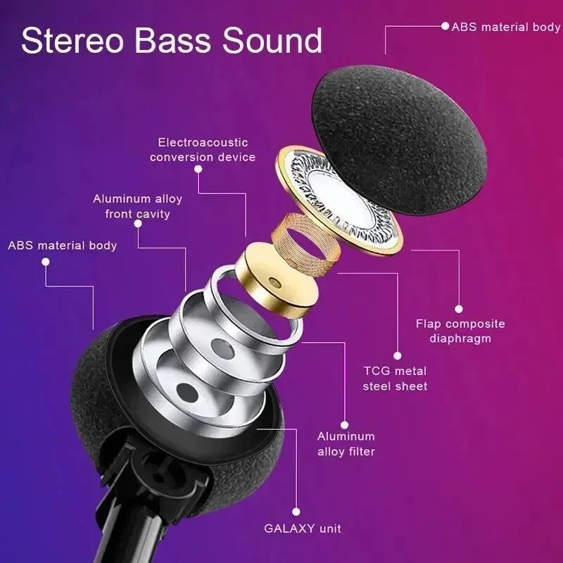 New Stereo Earphones Wireless Headset with Mic Glasses Sunglasses for Driving Cycling Sports Noise Reduction Headphones