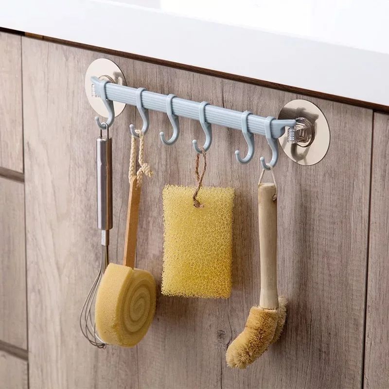 Best Price For Wall Mounted Bathroom Organizer Hooks Towel Holder Kitchen Accessories Cupboard