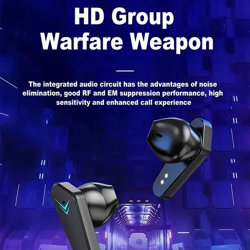 NEW X15 Earphones Bluetooth Wireless Gamer Headphones 65ms Low Latency Earbuds Fone Gamer Headset Gamer with Mic Handfree