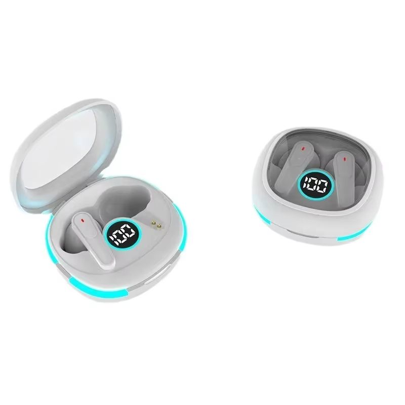 New PLUS50 Bluetooth Earphones Dual Noise Reduction Low Latency In-Ear Long Battery Life Digital Display Helmet Headsets