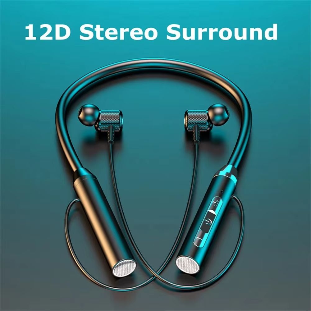 Bluetooth 5.0 Neckband Magnetic Earphones Wireless Headphones Sport Running Earbuds Waterproof Bluetooth Headset With Mic