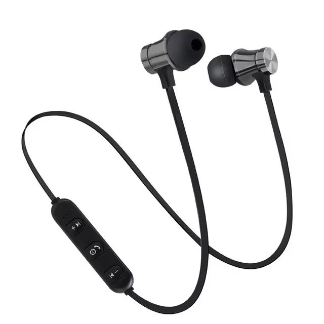 Magnetic Wireless Earphone Bluetooth Earphone Stereo Sports Waterproof Earbuds Wireless in-ear Headset with Mic Free shipping