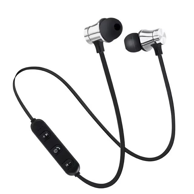 Magnetic Wireless Earphone Bluetooth Earphone Stereo Sports Waterproof Earbuds Wireless in-ear Headset with Mic Free shipping