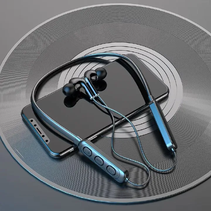 Wireless Bluetooth-compatible 5.1 Earphone Stereo Neckband Sports Headphone for Phone Tablet Headset with Built-in Microphone
