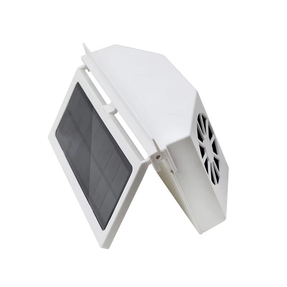 Car Cooling Fan 3 Heads 2 Speeds Suction Interior Cooler Air Circulation Portable Deodorization Ventilator Solar Interior Cooler