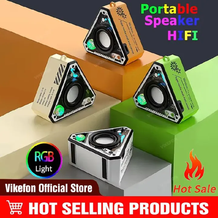 Mini Cool Bluetooth Speaker Subwoofer HiFi Surround Sound Outdoor Home Portable Wireless Bluetooth Speaker Music Player