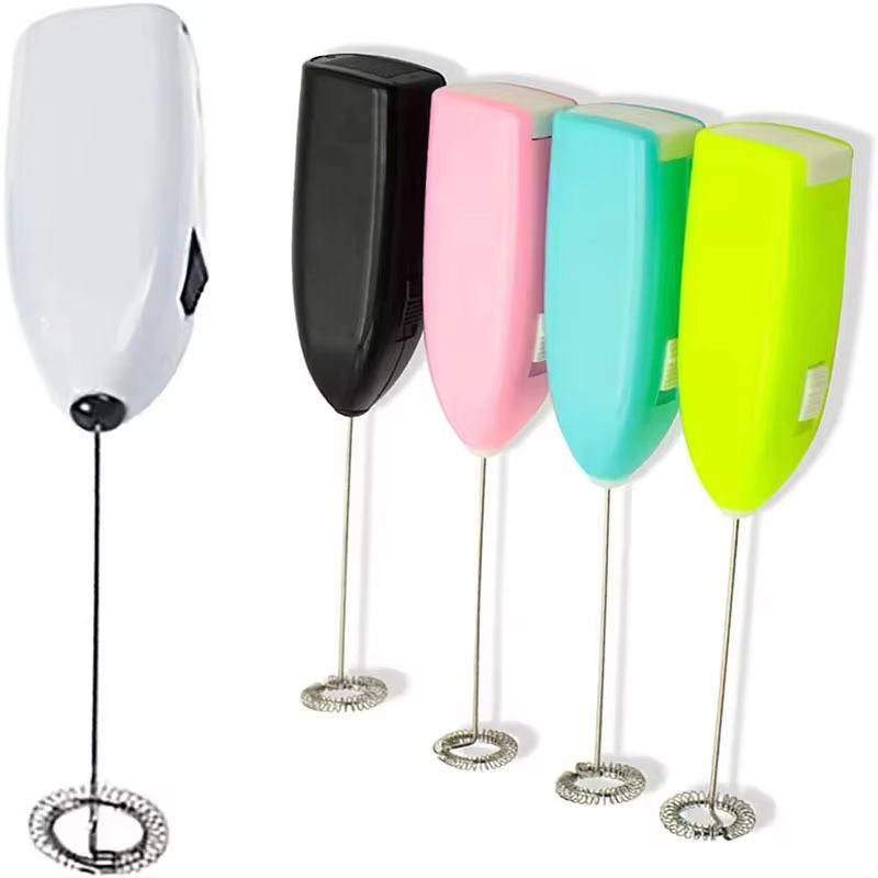 Electric Egg Beater Milk Frother For Coffee Household Kitchen Mini Stainless Steel Coffee Milk Tea Blender