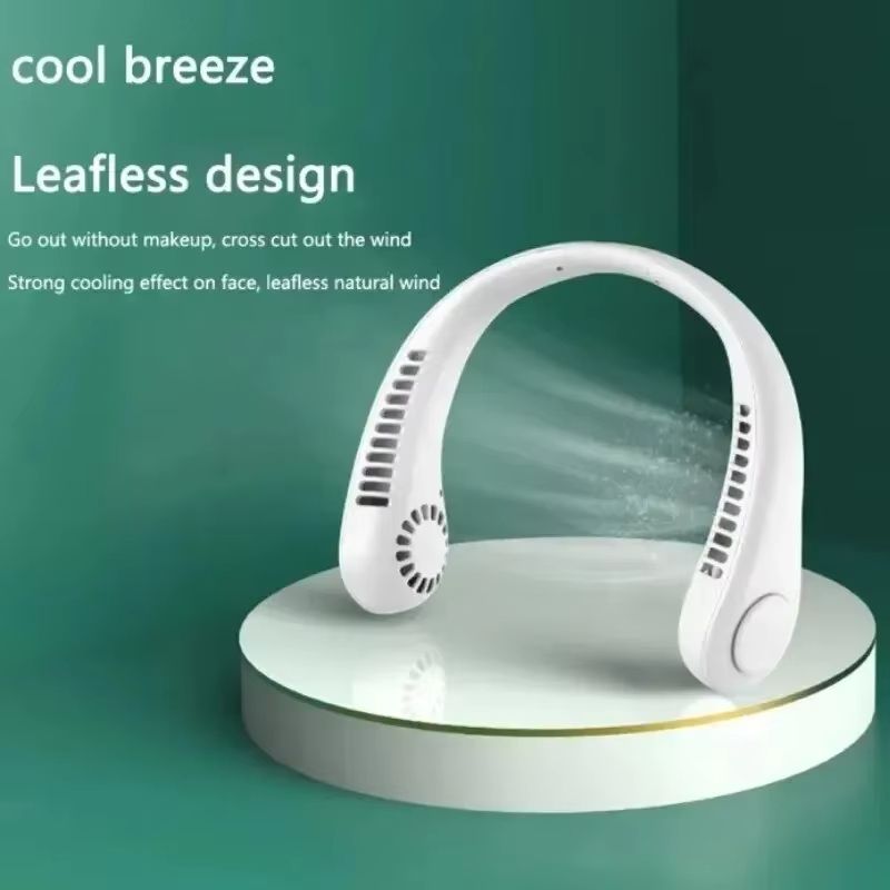 Portable Hands-Free Neck Fan,Bladeless Rechargeable 3-Speed Air Cooler,Battery Life&High Wind Speed for Outdoor, Sports, Travel