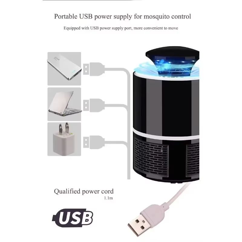Household Anti Mosquito Killer Lamp USB Charging Mosqui Indoor Physical Fly Killing Mosquito No Noise LUV Repellent Lamp