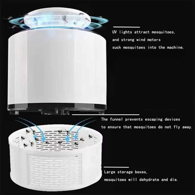 Household Anti Mosquito Killer Lamp USB Charging Mosqui Indoor Physical Fly Killing Mosquito No Noise LUV Repellent Lamp